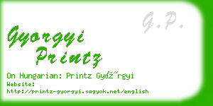 gyorgyi printz business card